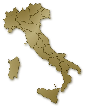 Cartina d'Italia: i punti vendita SHG