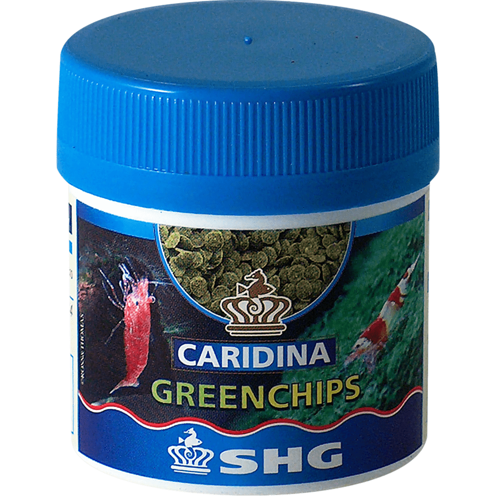 confezione di mangime da fondo per acquario, cardinia greenchips