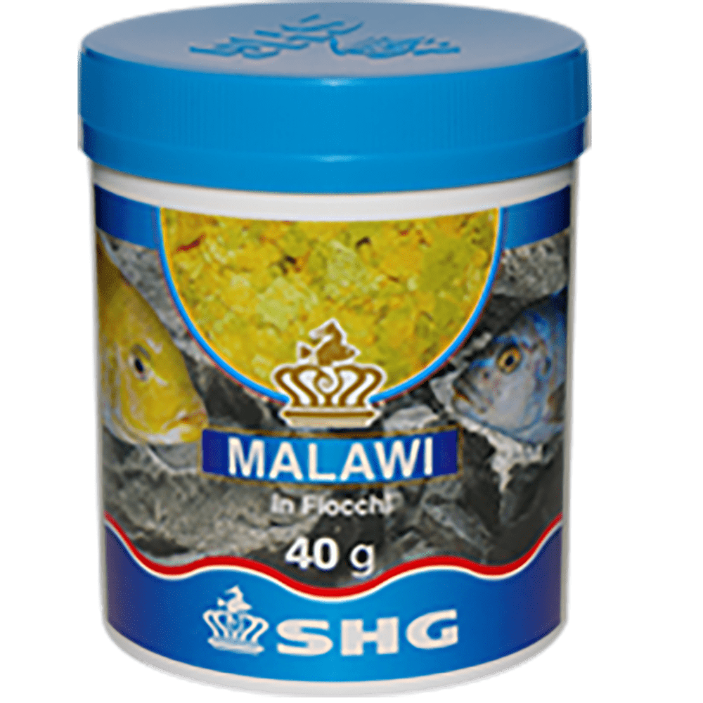 confezione mangime in fiocchi Malawi per pesci acquario tropicale