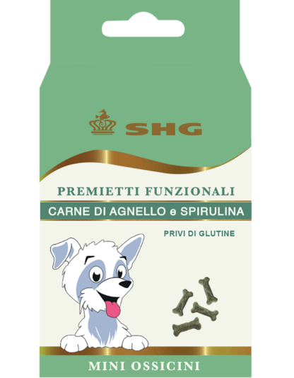 Mini ossicini Carne di Agnello e Spirulina